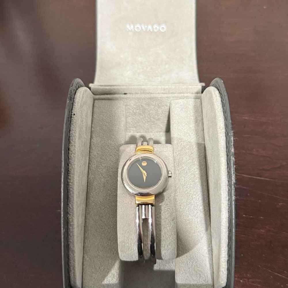 Movado 97 A1 809 a Two- Bangle Swiss Quartz Ladies Watch